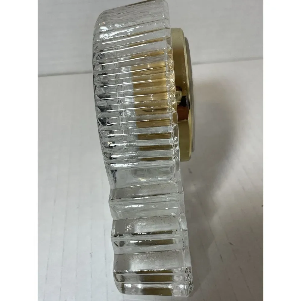 Shannon Crystal Designs Ireland 24% Lead‎ Crystal Shelf Mantel Clock Unadjusted
